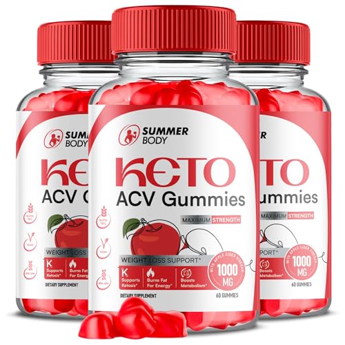 (3 Pack) Summer Body Keto, Summer Body Keto Gummies, Summer Body Keto ACV Gummies Ark Labs
