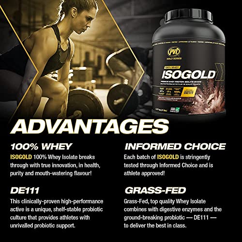 PVL ISO Gold – Grass Fed - Premium Isolate 100% Whey Protein Shake - Orange Krush'd - 908 g PVL