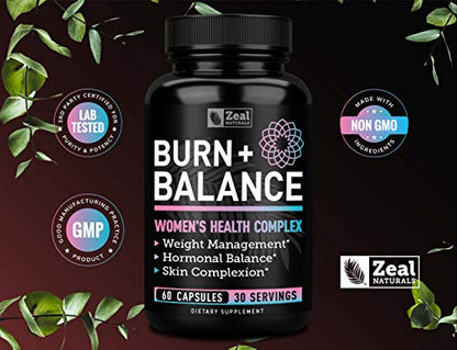 Zeal Naturals Weight Loss Support for Women + Daily Balance Vitmains (Iron, Vitamin D Zeal Naturals
