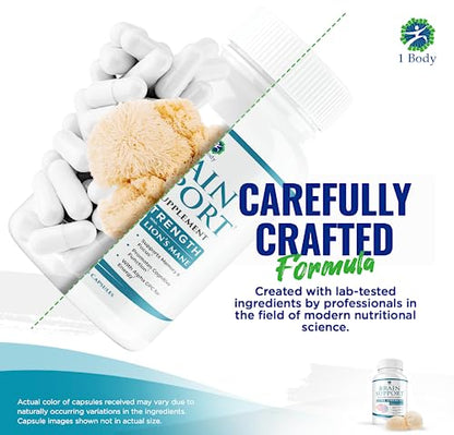 1 Body Brain Support: Twin Pack - 90 Capsules Each - Alpha GPC 1 Body