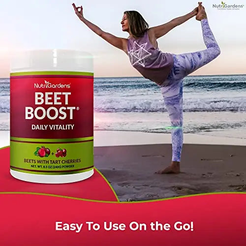BEET BOOST for Stamina by NutriGardens - Increase Endurance & Circulation – Concentrated Beet Boost