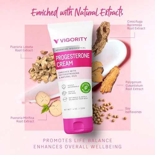 Progesterone Cream for Women Menopause Relief: Natural Bioidentical Progesterone Cream Vigority