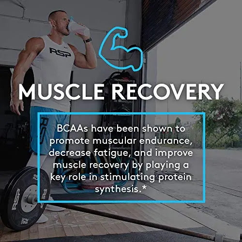 RSP BCAA 5000 (30 Serv), Premium BCAA Capsules for Post Workout Muscle Recovery RSP NUTRITION
