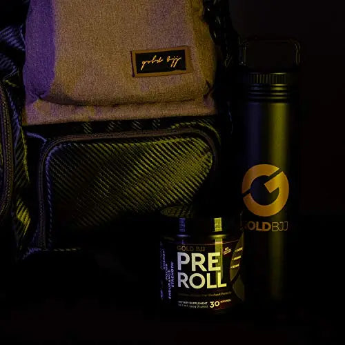 Gold BJJ PreRoll - Jiu Jitsu Pre Workout Supplement for Energy, Focus, and Endurance Gold BJJ