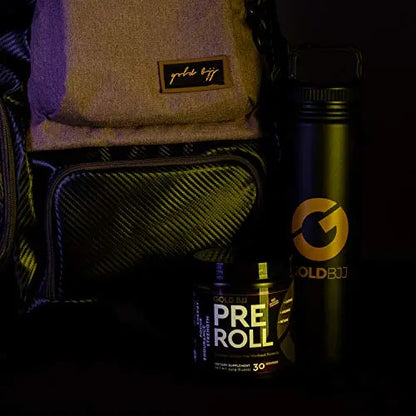 Gold BJJ PreRoll - Jiu Jitsu Pre Workout Supplement for Energy, Focus, and Endurance Gold BJJ