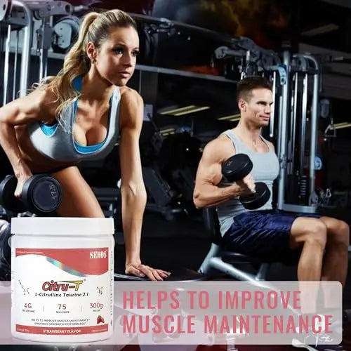 SEDDS Strawberry-Flavored L-Citrulline Taurine 2:1, L Citrulline Powder, Unflavored Vegan SEDDS
