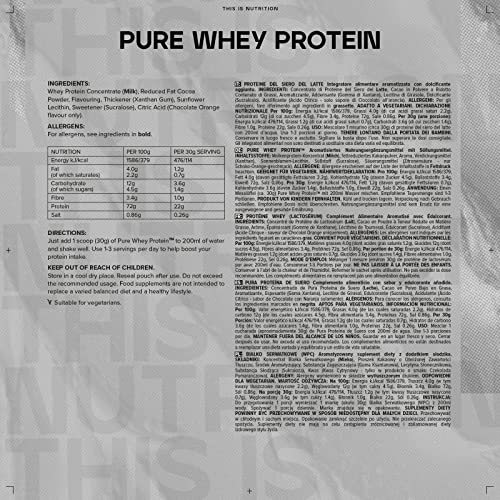 Bulk Pure Whey Protein Powder Shake, Chocolate Cookies, 500 g, Packaging May Vary BulkBuy Supplements Australia
