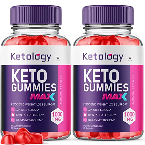 (2 Pack) Ketology Keto ACV Gummies Advanced Weight Loss Ketosis Supplement Fyvus