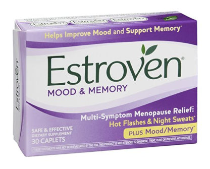 Estroven Plus Mood & Memory Caplets for Menopause, 30-Count Boxes (Pack of 2) EstrovenBuy Supplements Australia