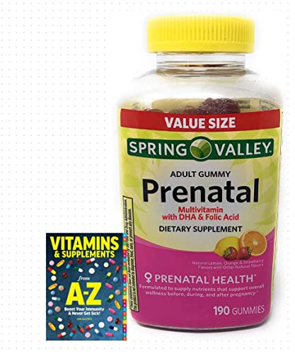 Spring Valley Adult Prenatal Health Multivitamin DHA & Folic Acid, Fruit, 190 Gummies Adventure Home