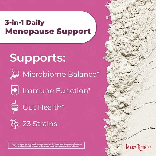 MaryRuth Organics 3-in-1 Menopause Support Powder, Menopause Supplement for Women MaryRuth Organics
