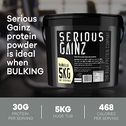 The Bulk Protein Company, SERIOUS GAINZ - Whey Protein Powder - Weight Gain, Mass Gainer The Bulk Protein Company