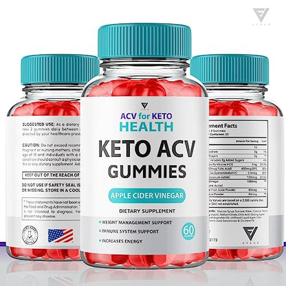 (2 Pack) ACV for Keto Health Gummies, ACV Keto Health ACV Advanced Weight Loss Gummies Fyvus