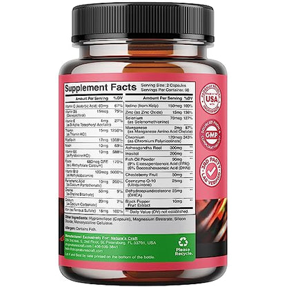 Fertility Supplements for Men and Women Bundle - Premium Fertility Support Multivitamin Natures Craft