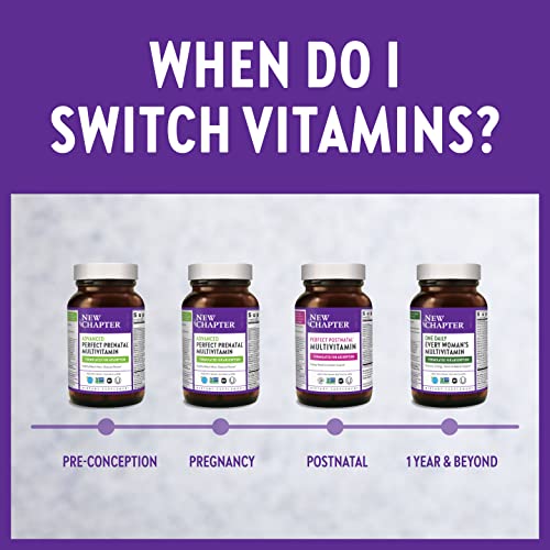 New Chapter Advanced Perfect Prenatal Vitamins - 96ct, Organic, Non-GMO Ingredients New Chapter