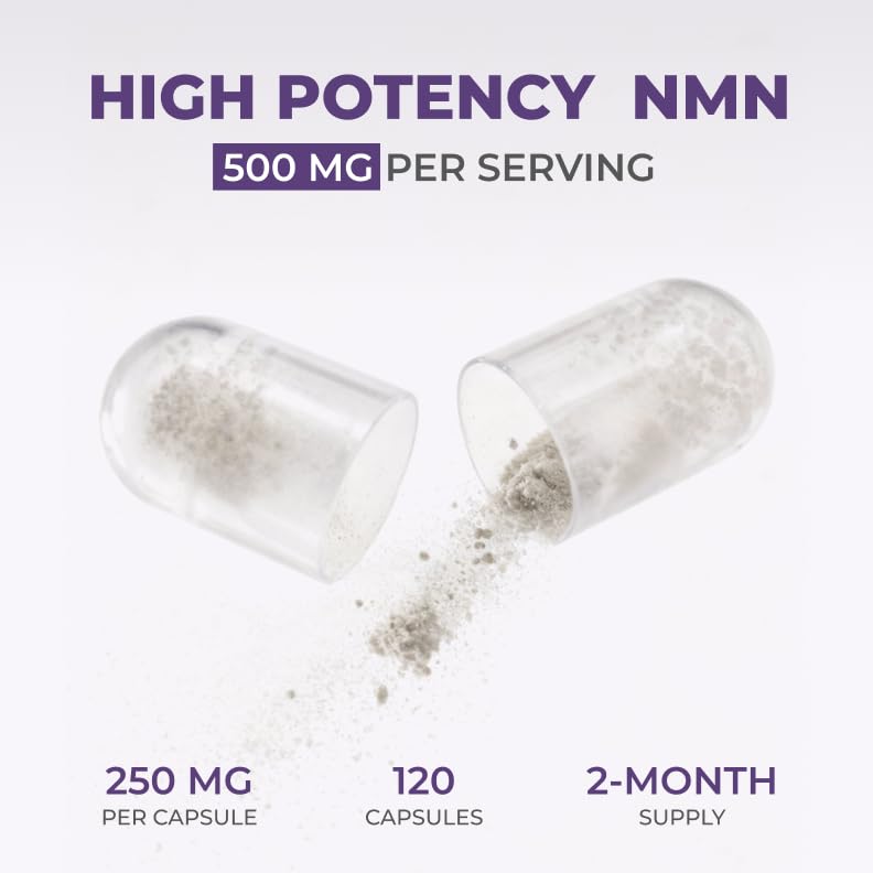 Neurogan Beta NMN (β-NMN) Supplement 500 mg per Serving, High Purity – NAD+ Precursor for Cellular Energy & Vitality – 120 Capsules (2-Month Supply) – Made in USA NeuroganBuy Supplements Australia