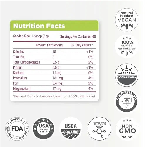 Beet Beet Beet - Organic Beet Juice Powder Healthy Blood Pressure, Cholesterol BEETFLOW