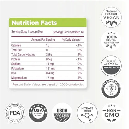 Beet Beet Beet - Organic Beet Juice Powder Healthy Blood Pressure, Cholesterol BEETFLOW