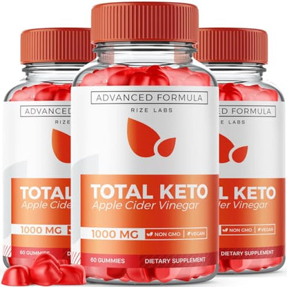 (3 Pack) Total Keto Gummies, Total Keto for Advanced Weight Loss, Total Keto Supplement rize labs