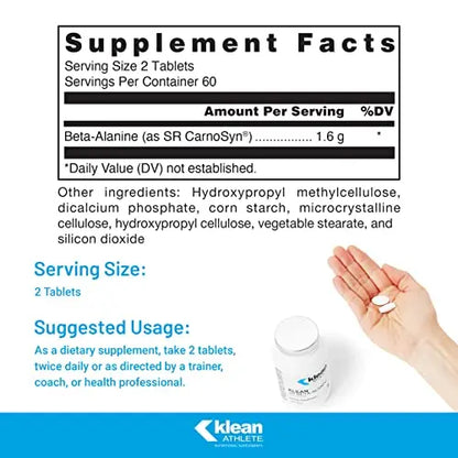 Klean ATHLETE Klean SR Beta-Alanine (Sustained Release) | Delays Fatigue, Supports Klean ATHLETE