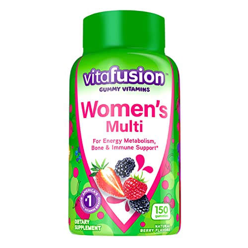 Vitafusion Womens Multivitamin Gummies, Berry Flavored Daily Vitamins for Women With Vitamins Vitafusion