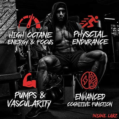 Insane Labz Psychotic Gold, High Stim Pre Workout Powder, Extreme Lasting Energy Insane LabzBuy Supplements Australia