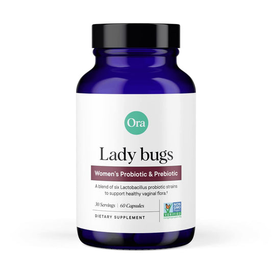 Ora Organic Prebiotics and Probiotics for Women - Lactobacillus for Vaginal and Urinary Tract Health, Contains 16 Billion CFU, 6 Strains - 1 Month Supply, 60 Vegan Probiotic Capsules Ora OrganicBuy Supplements Australia