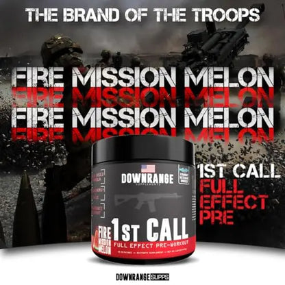 DownRange Supplements 1st Call Pre Workout Powder, Preworkout for Men & Women DownRange Supplements