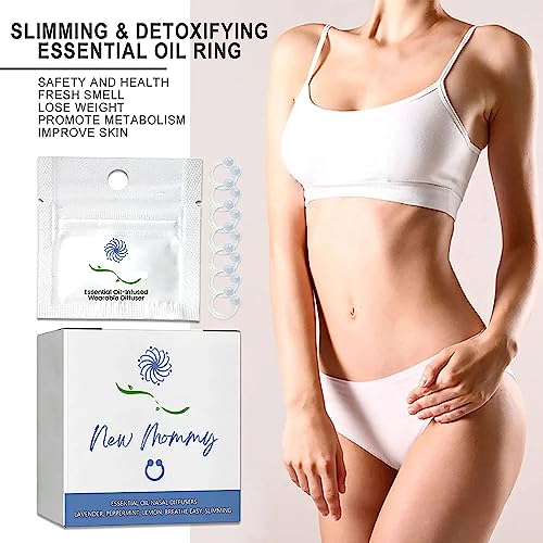 14Pcs Superslim S_limming & Detoxifying Essential Oil Ring, Firming Essential Oil Ring Heath Secret