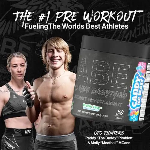 ABE Pre Workout Powder - All Black Everything Pre Workout Energy Drink with Citrulline ABE all black everything