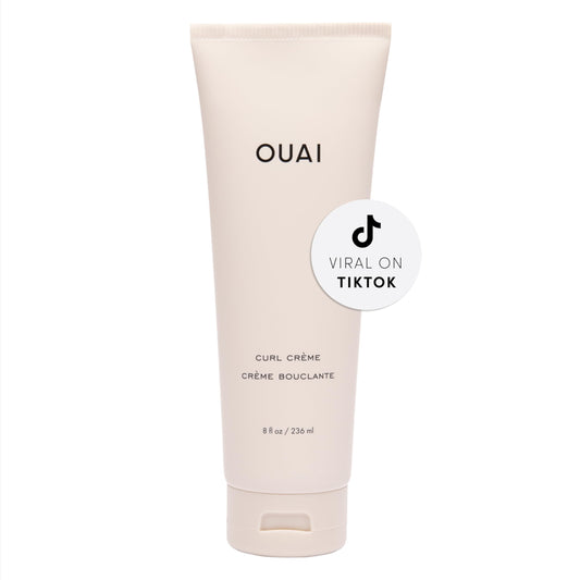 OUAI Curl Cream - Curl Defining Cream with Chia & Linseed Oil - Enhances Definition, Hydration & Shine - Tames Frizz & Protects from Humidity - Silicone-Free Curly Hair Products for Women (8 oz) OUAIBuy Supplements Australia