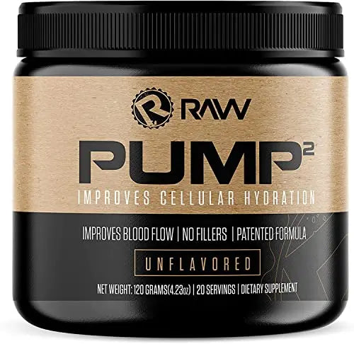 RAW Pump2 Pre Workout | Glycerol Pump Pre Workout Supplement, Pair Pump Supplement RAW