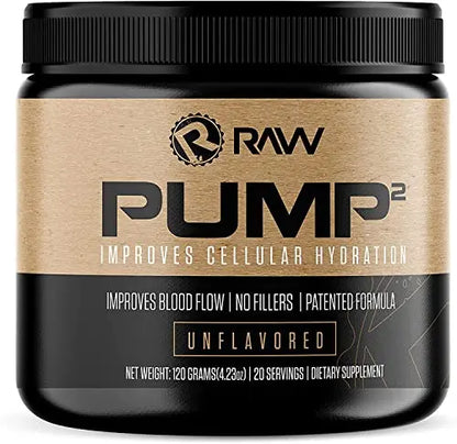 RAW Pump2 Pre Workout | Glycerol Pump Pre Workout Supplement, Pair Pump Supplement RAW