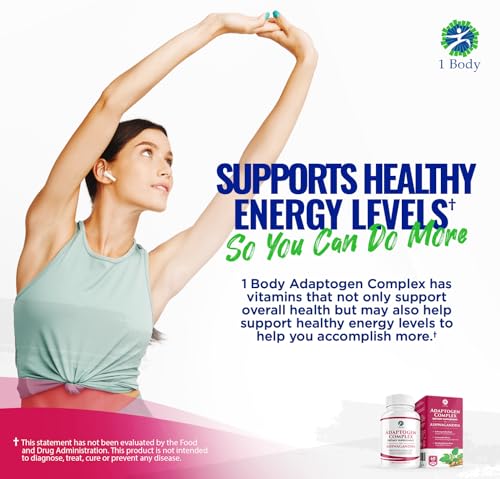 1 Body Adaptogen Complex Supplement with Ashwagandha 1 Body