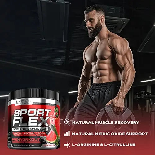 Pre Workout Powder with Beta Alanine, L-Citrulline & L-Arginine | PreWorkout Energy Powder Nature's Nutrition