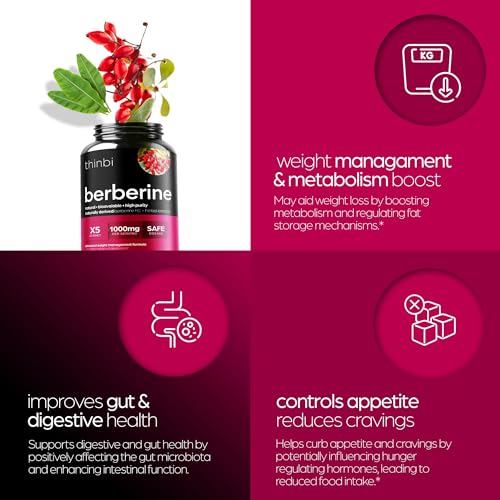 1000mg Berberine Supplement Capsules with Bitter Melon and Banaba Leaf - 30 Servings Artnaturals Store