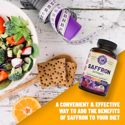 100% Pure Saffron Extract - Metabolism Booster & Natural Appetite Suppressant for Weight Loss WHOLE WORLD WELLNESS