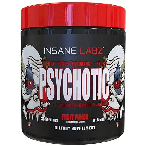 Psychotic, and Insane Veinz, Pre Workout Stack (Fruit Punch) Insane Labz