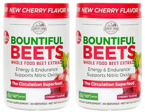 COUNTRY FARMS Bountiful Beets Powder, Wholefood Beet Extract Superfood, Natural Nitric COUNTRY FARMS