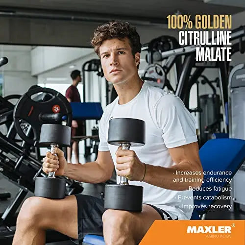 Maxler 100% Golden Citrulline Malate Powder - Vegan L-Citrulline DL-Malate 2:1 Amino Acid Maxler