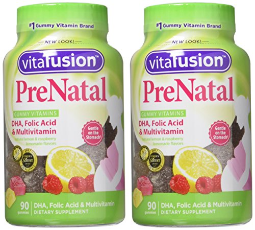 Vitafusion, PreNatal, Adult Gummies, Assorted Flavors - 90 gummies, Pack of 2 Vitafusion