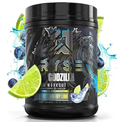 Ryse Noel Deyzel x Godzilla Pre Workout | Intense Pumps, Energy, & Focus | Citrulline & Beta RYSE Up Supplements