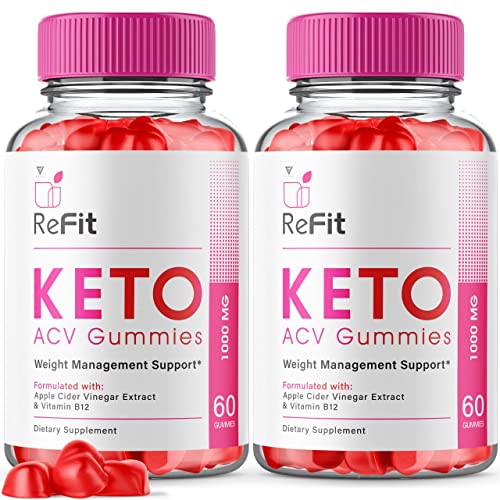 (2 Pack) Refit Keto ACV Gummies for Weight Loss, Refit Keto ACV Gummies Advanced Fyvus