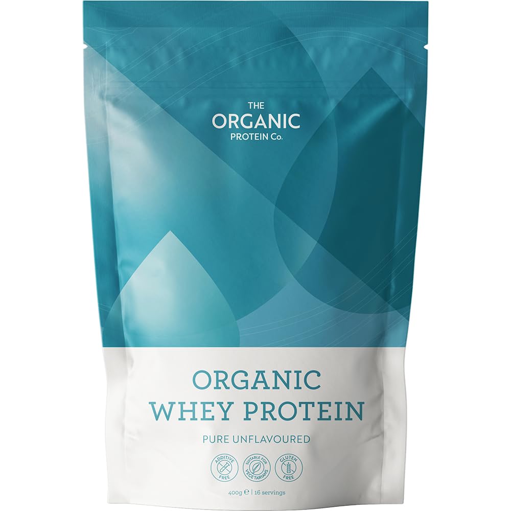 The Organic Protein Co. - Pure Unflavoured Organic Whey Protein Powder | SOYA & Gluten Free w The Organic Protein Company