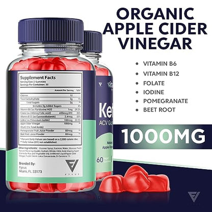 (3 Pack) Vital Ketogenic Keto ACV Gummies for Weight Loss, Vital Private Keto ACV Gummies Fyvus
