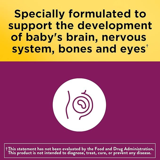 Nature Made Prenatal Multi Folic Acid + 200mg DHA, Prenatal Vitamin and Mineral Supplement Generic
