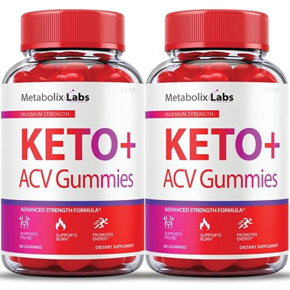 (2 Pack) Metabolix Labs Keto Acv Gummies, Metabolics Labs Keto Gummies, Metabolix Labs Healthly