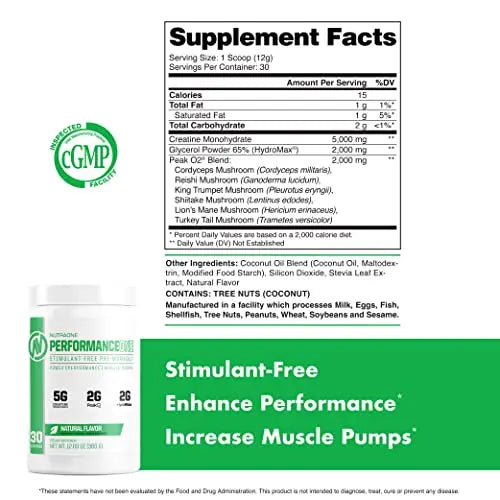 PerformanceOne Best Stimulant-Free Pre Workout Powder by NutraOne for Women and Men NutraOne Nutrition
