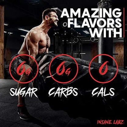 Insane Labz Psychotic Clear, Fully Disclosed, Clinically Dosed Pre Workout Powder Insane Labz